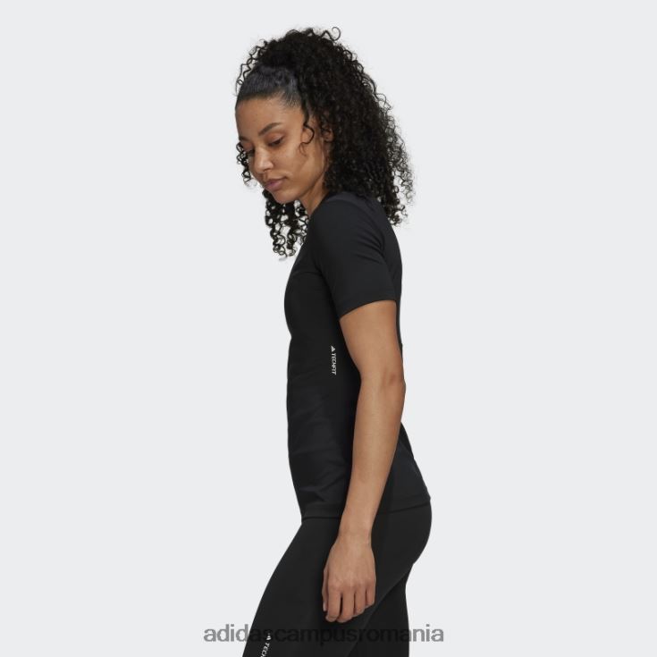 adidas campus romania tricou negru de antrenament techfit adidas femei alb negru J266N216413