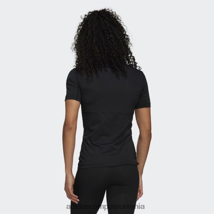 adidas campus romania tricou negru de antrenament techfit adidas femei alb negru J266N216413