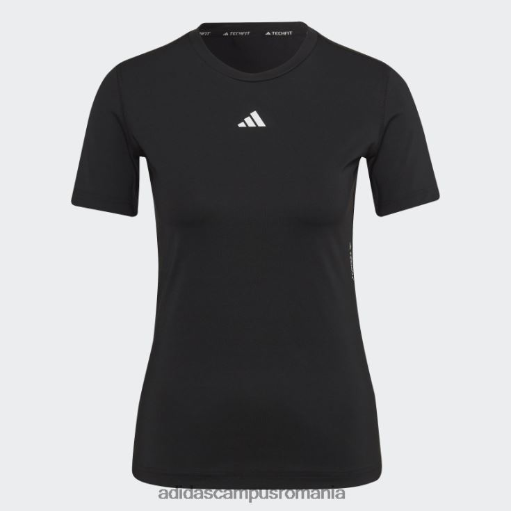 adidas campus romania tricou negru de antrenament techfit adidas femei alb negru J266N216413