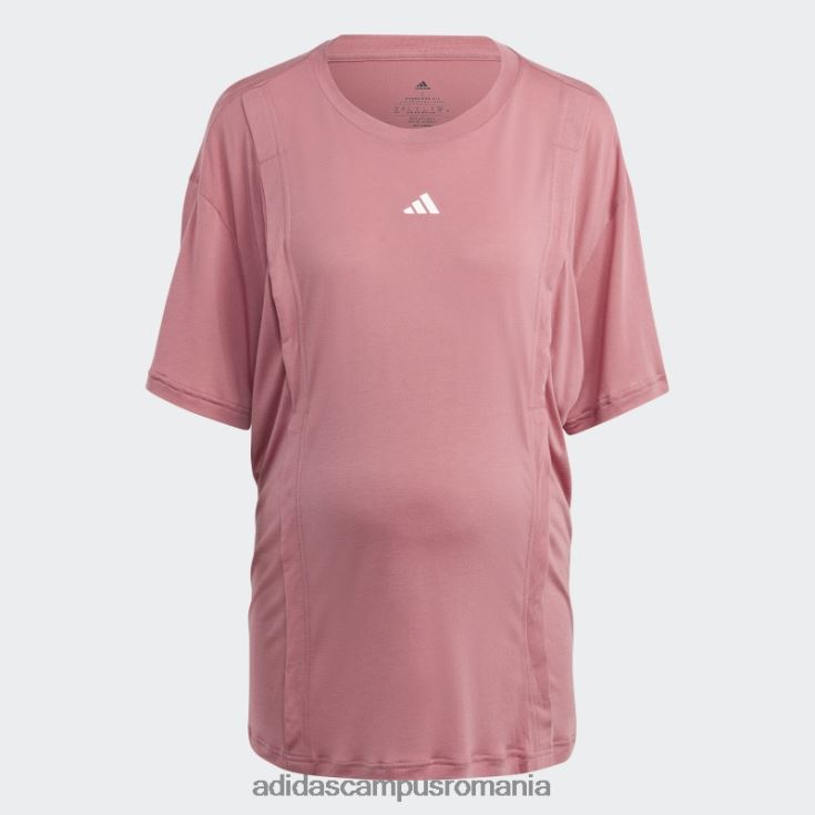 adidas campus romania tricou roz pentru alăptare aeroready train essentials (maternitate) adidas femei roz/alb J266N29645