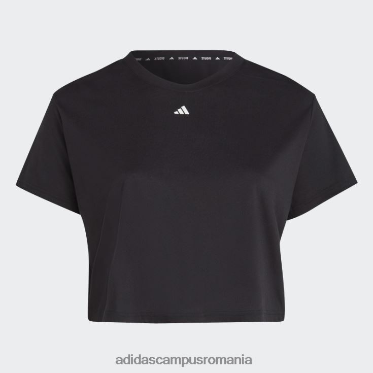adidas campus romania tricou studio (mărime plus) negru femei negru J266N29086