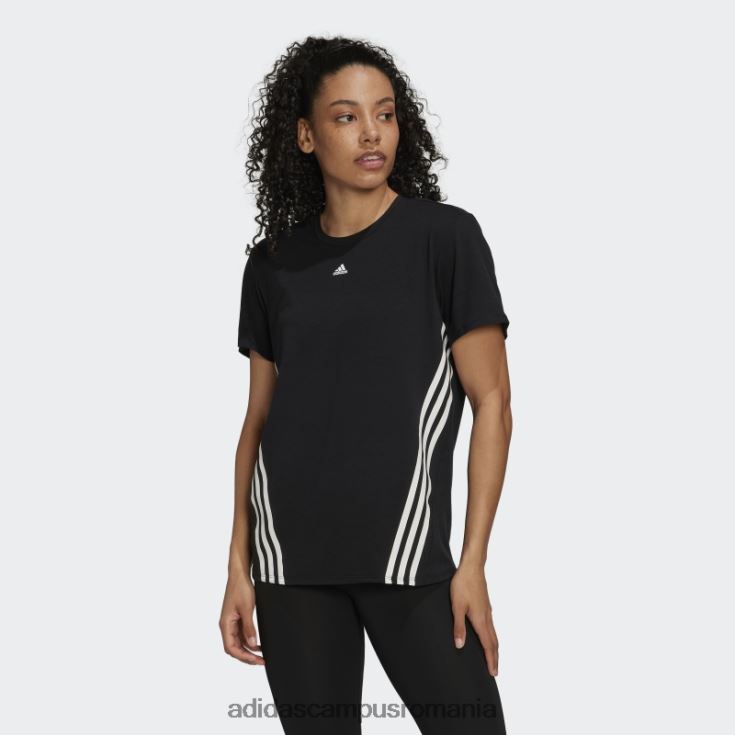 adidas campus romania tricou trainicons cu 3 dungi negru adidas femei alb negru J266N216626