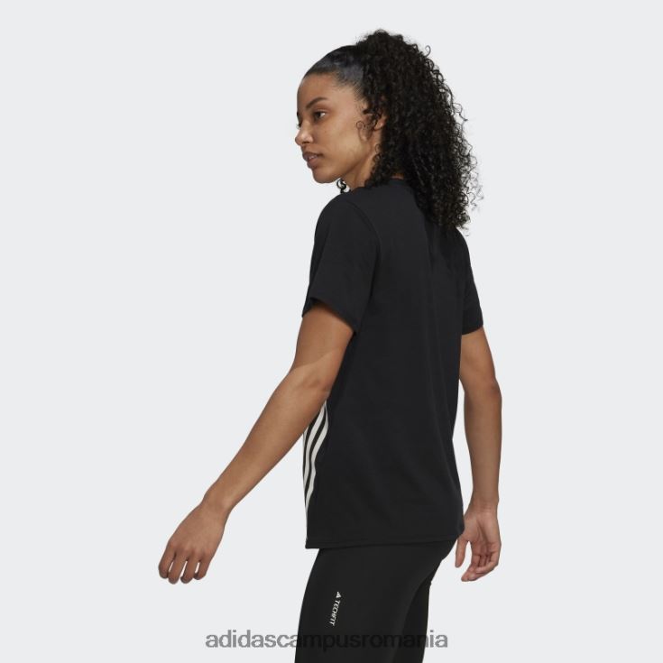 adidas campus romania tricou trainicons cu 3 dungi negru adidas femei alb negru J266N216626