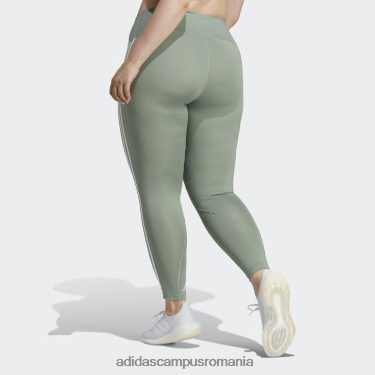 adidas campus romania verde argintiu optime trainicons 3 dungi 7/8 jambiere (plus marime) adidas femei verde argintiu J266N217193