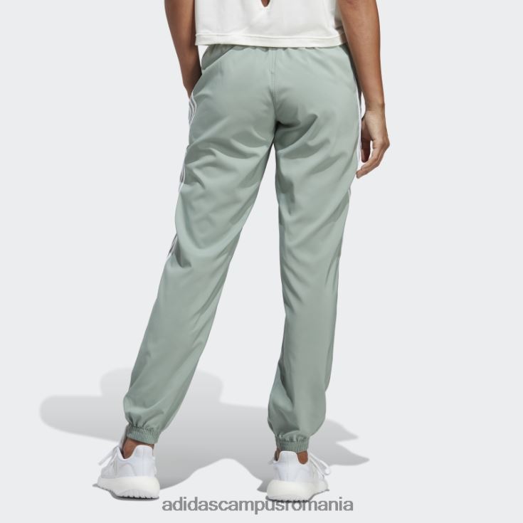 adidas campus romania verde argintiu trainicons pantaloni țesuți cu 3 dungi femei verde argintiu/alb J266N29688