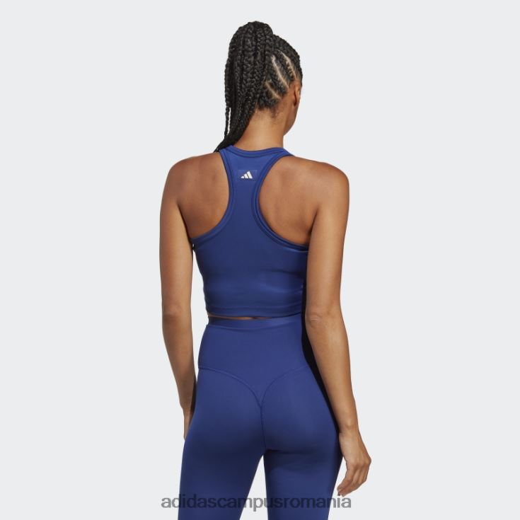 adidas campus romania victory blue sports club crop graphic tank top adidas femei albastru victorie J266N217157