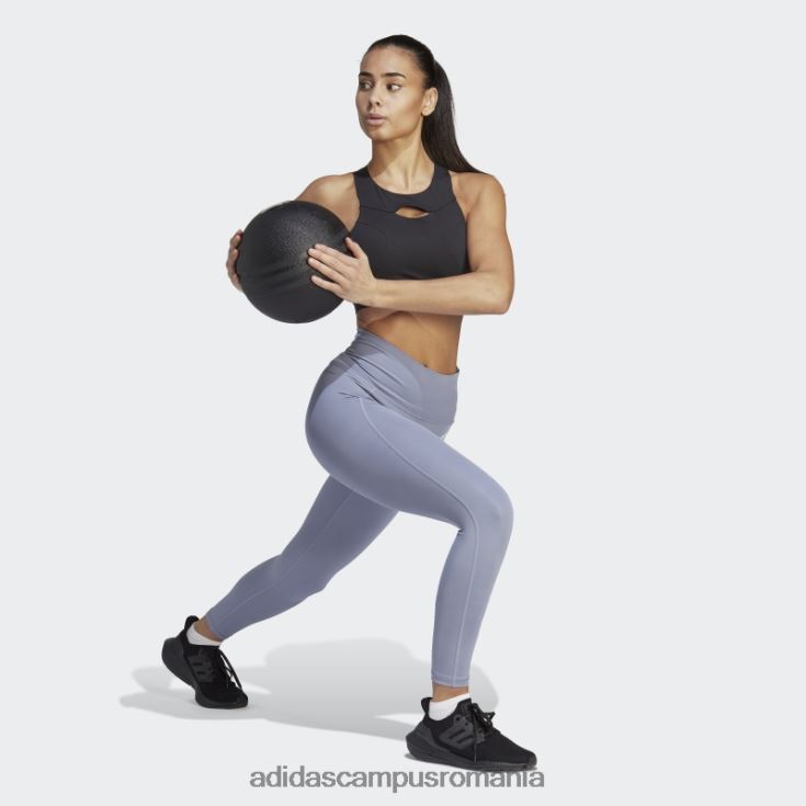 adidas campus romania violet argintiu optime stash buzunar cu talie înaltă jambiere 7/8 femei violet argintiu J266N29299