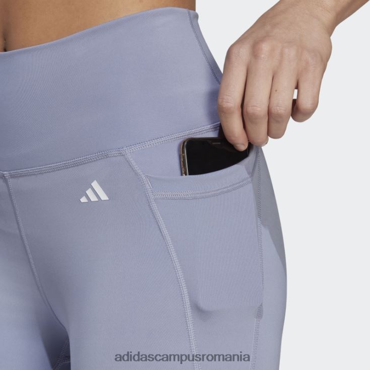 adidas campus romania violet argintiu optime stash buzunar cu talie înaltă jambiere 7/8 femei violet argintiu J266N29299