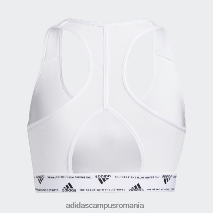 adidas campus romania white hot powerreact training sutien mediu cu 3 dungi femei alb negru J266N216715