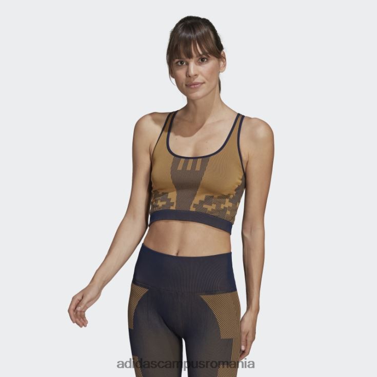 adidas campus romania x karlie kloss tricot fără sudură stratificată top mesa femei mesa/night indigo J266N210501