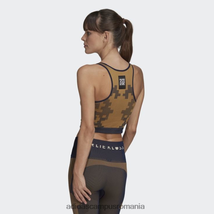 adidas campus romania x karlie kloss tricot fără sudură stratificată top mesa femei mesa/night indigo J266N210501