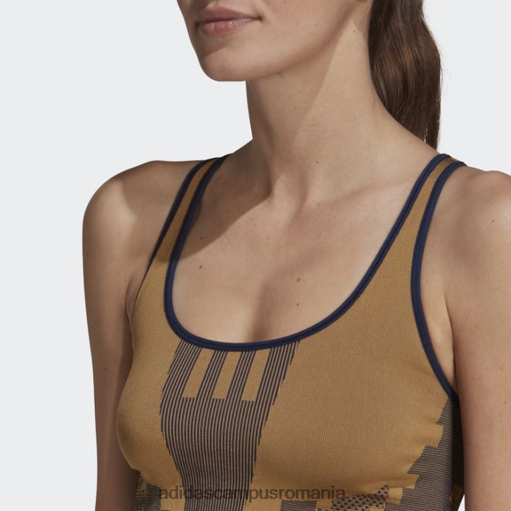 adidas campus romania x karlie kloss tricot fără sudură stratificată top mesa femei mesa/night indigo J266N210501