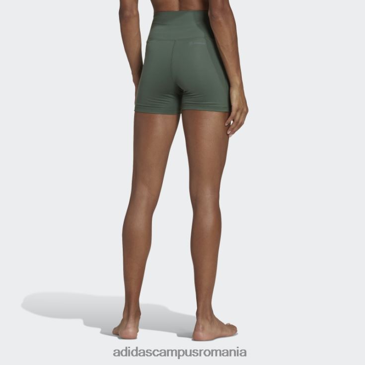 adidas campus romania yoga essentials jambiere scurte cu talie înaltă oxid verde adidas femei oxid verde J266N210494