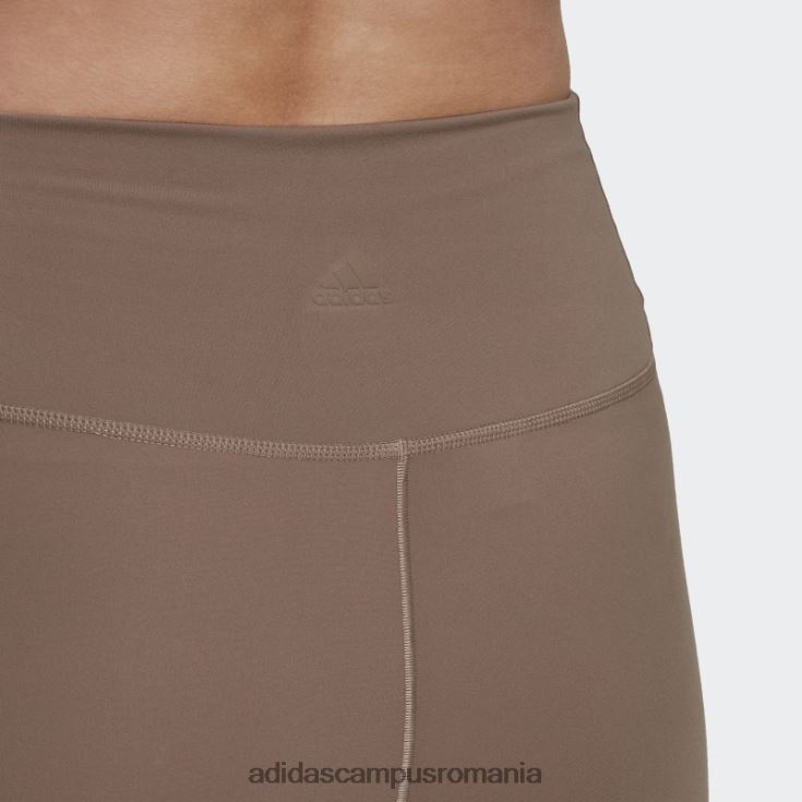 adidas campus romania yoga luxe studio 7/8 jambiere maro cretos moda femei maro cretos J266N23237