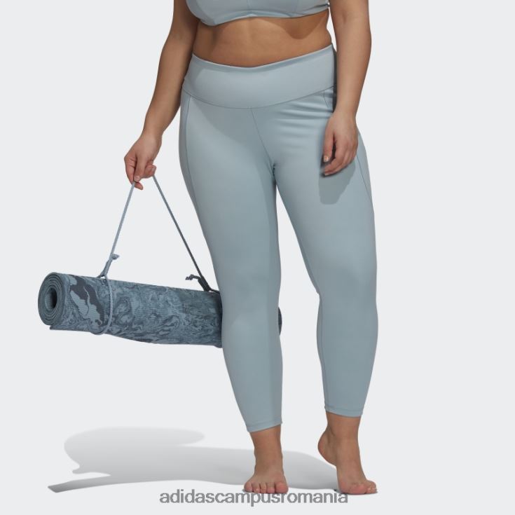 adidas campus romania yoga studio 7/8 jambiere (plus marime) fashion gri femei gri J266N210504