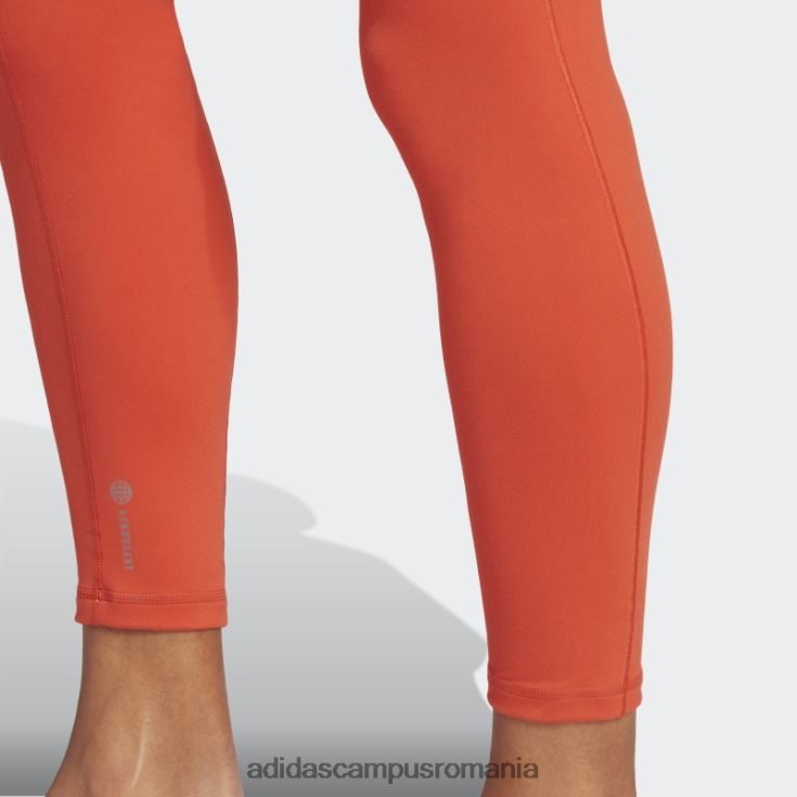 adidas campus romania yoga studio 7/8 jambiere roșii femei roșu J266N29653