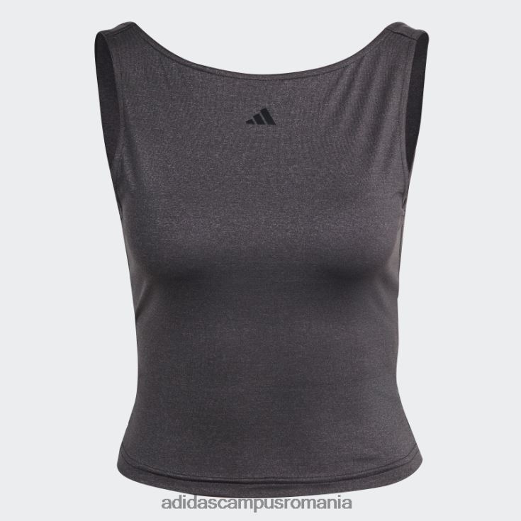 adidas campus romania yoga studio crop tank top negru femei negru J266N22396