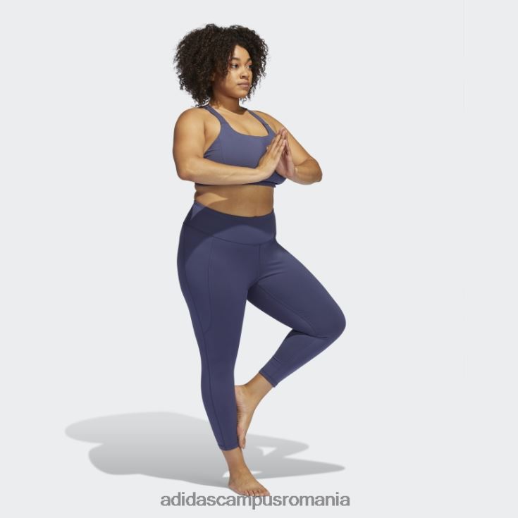 adidas campus romania yoga studio jambiere 7/8 (plus marime) bleumarin fierbinte femei marina J266N23236