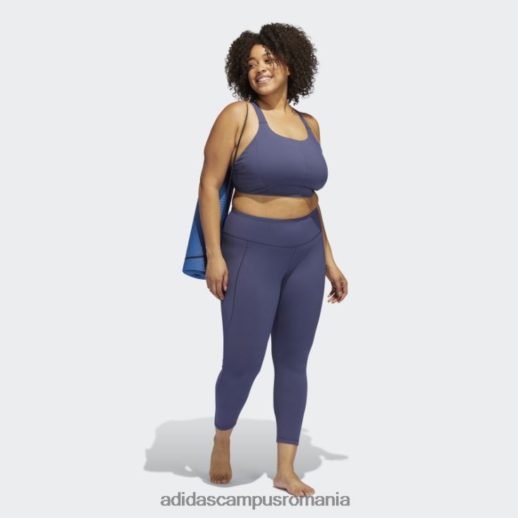 adidas campus romania yoga studio jambiere 7/8 (plus marime) bleumarin fierbinte femei marina J266N23236
