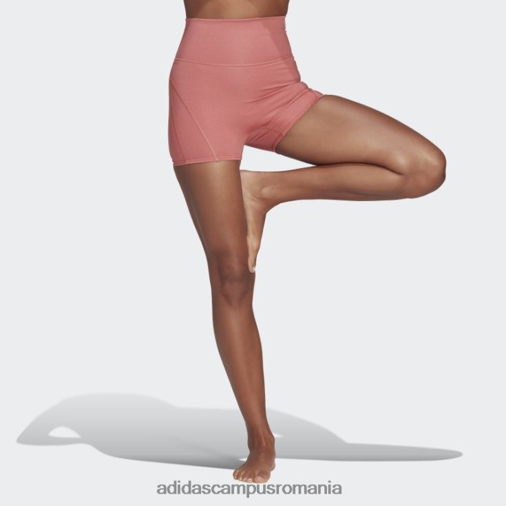 adidas campus romania yoga studio lux fire jambiere scurte cu talie super-înaltă roșii adidas femei roșu J266N210734