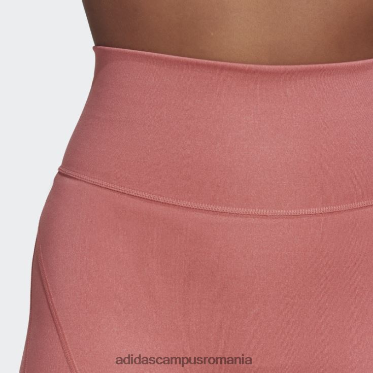 adidas campus romania yoga studio lux fire jambiere scurte cu talie super-înaltă roșii adidas femei roșu J266N210734