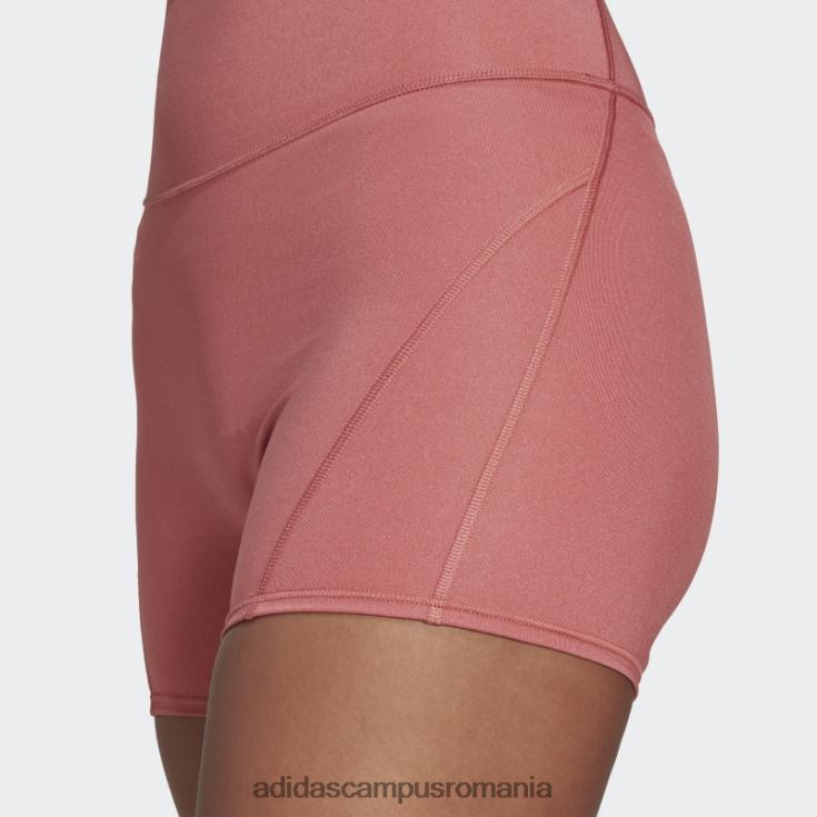 adidas campus romania yoga studio lux fire jambiere scurte cu talie super-înaltă roșii adidas femei roșu J266N210734