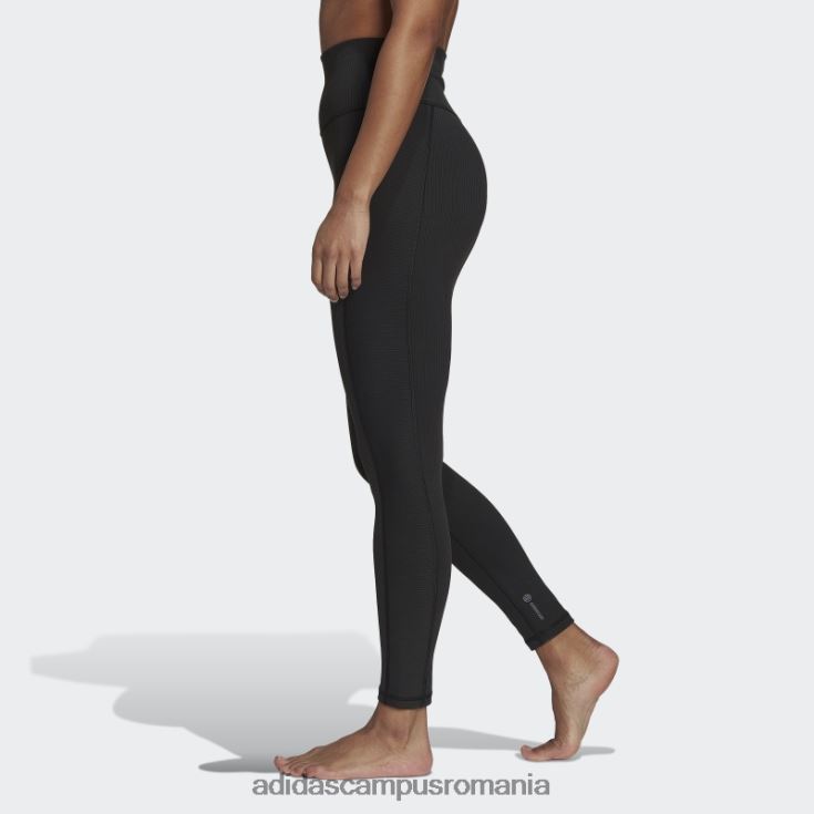 adidas campus romania yoga studio luxe wind jambiere negri cu talie super-înaltă femei negru J266N210814