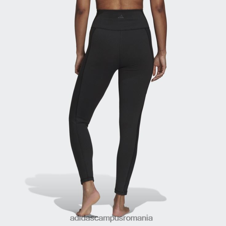adidas campus romania yoga studio luxe wind jambiere negri cu talie super-înaltă femei negru J266N210814