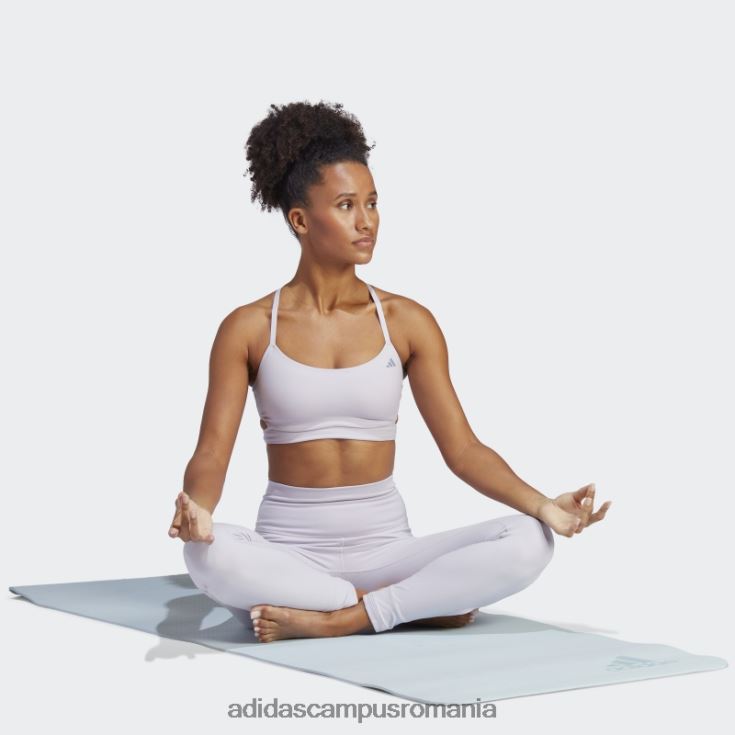 adidas campus romania yoga studio sutien cu paragate cu susținere în lumină argintiu adidas femei zori argintii/violet argintiu J266N29300