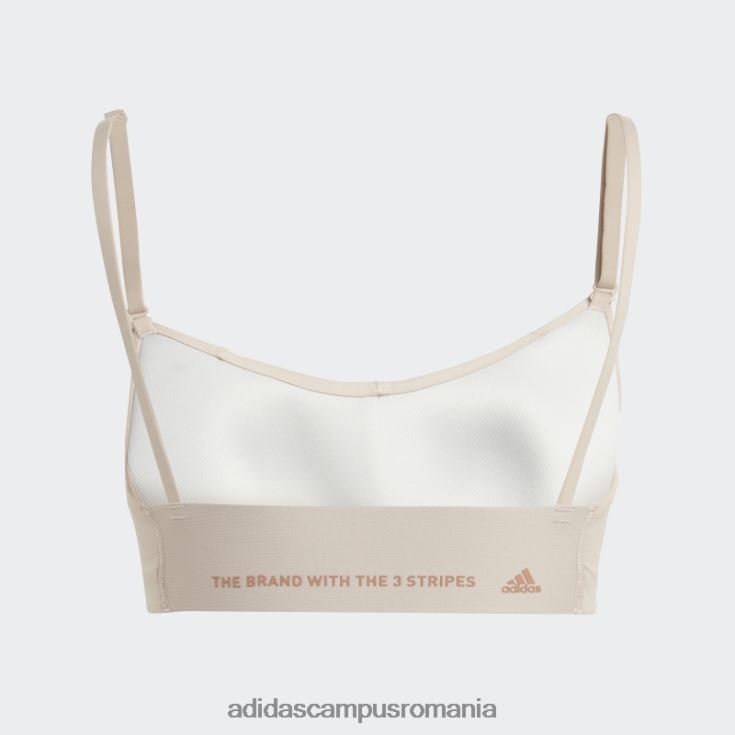 adidas campus romania yoga studio sutien cu susținere luminoasă taupe femei taupe/argilă J266N29721
