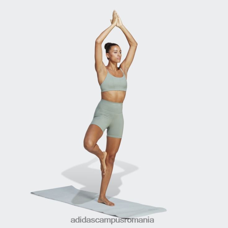 adidas campus romania yoga studio sutien de susținere a luminii verde argintiu femei verde argintiu/verde J266N29800