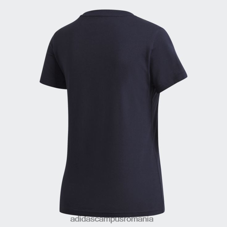 adidas campus romania cerneală linear tee essentials femei cerneală/roz J266N23188