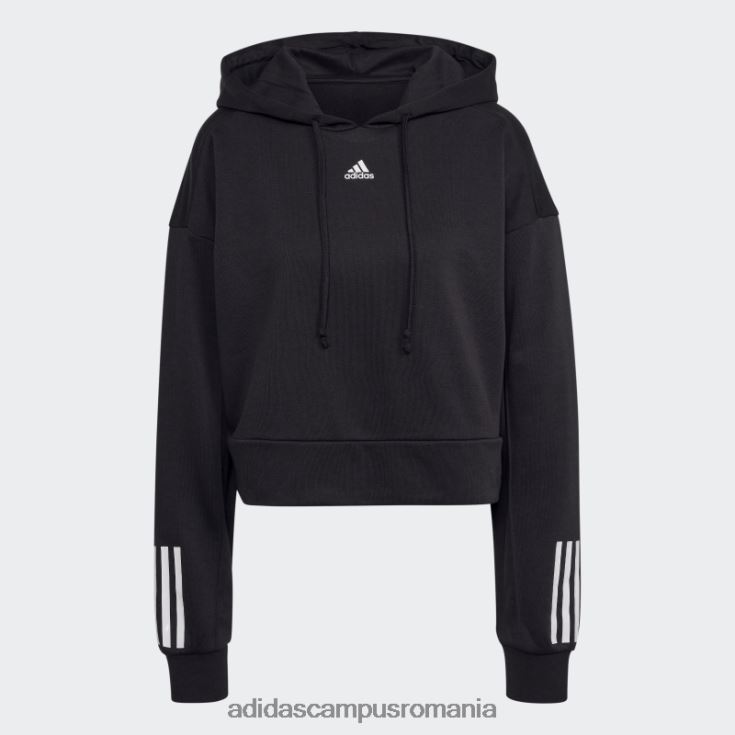 adidas campus romania hanorac cu glugă hyperglam french terry negru adidas femei negru J266N23216