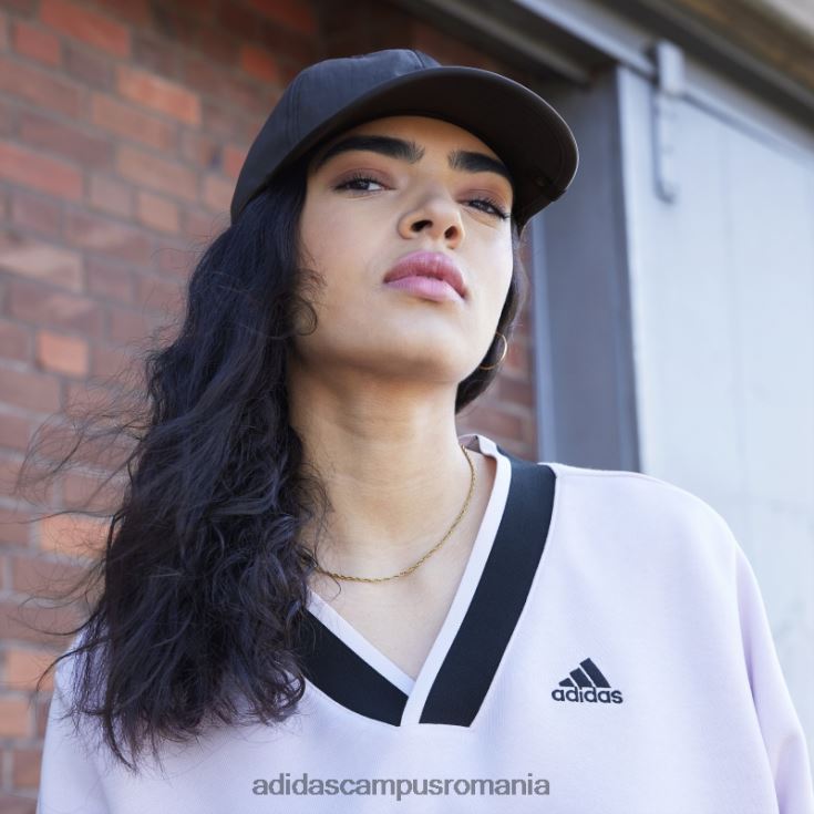 adidas campus romania hanorac decupat cu decolteu în V roz femei roz J266N23127