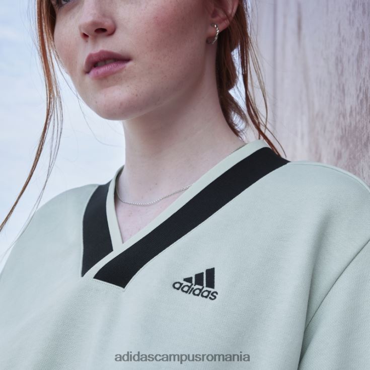 adidas campus romania hanorac decupat cu decolteu în V verde adidas femei verde J266N23060