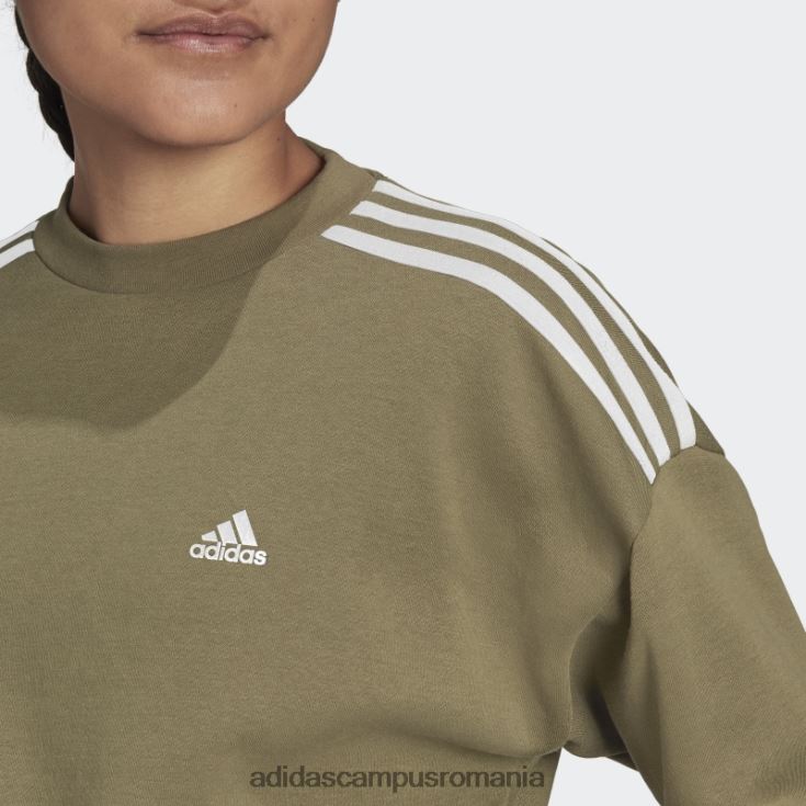 adidas campus romania hanorac hyperglam crop crew olive adidas femei măsline J266N22958