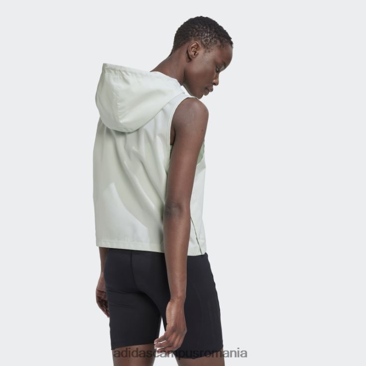 adidas campus romania parley alerga pentru oceane top cu glugă moda verde femei verde J266N22846