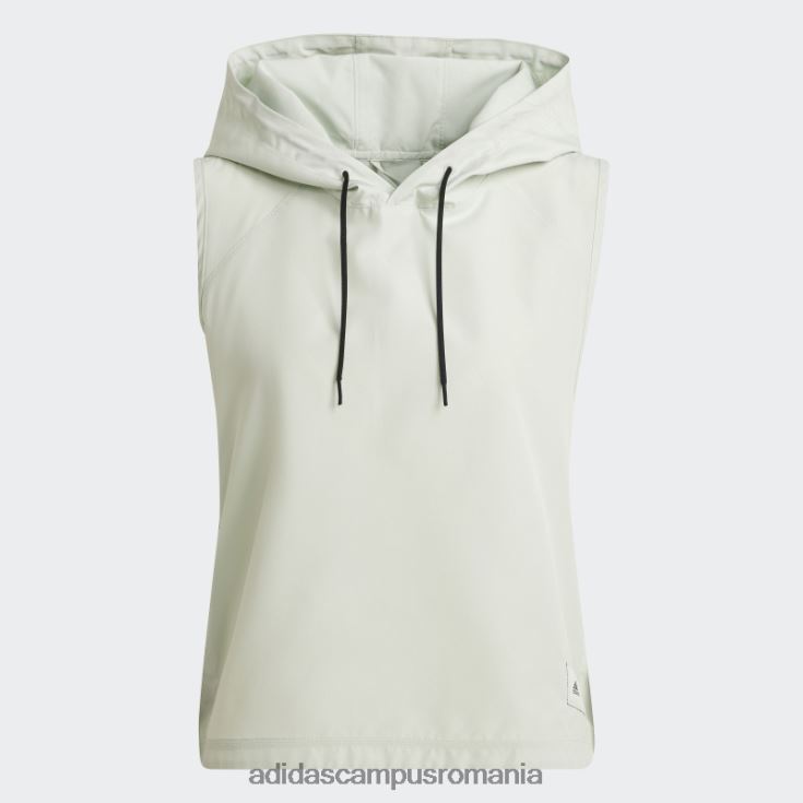adidas campus romania parley alerga pentru oceane top cu glugă moda verde femei verde J266N22846