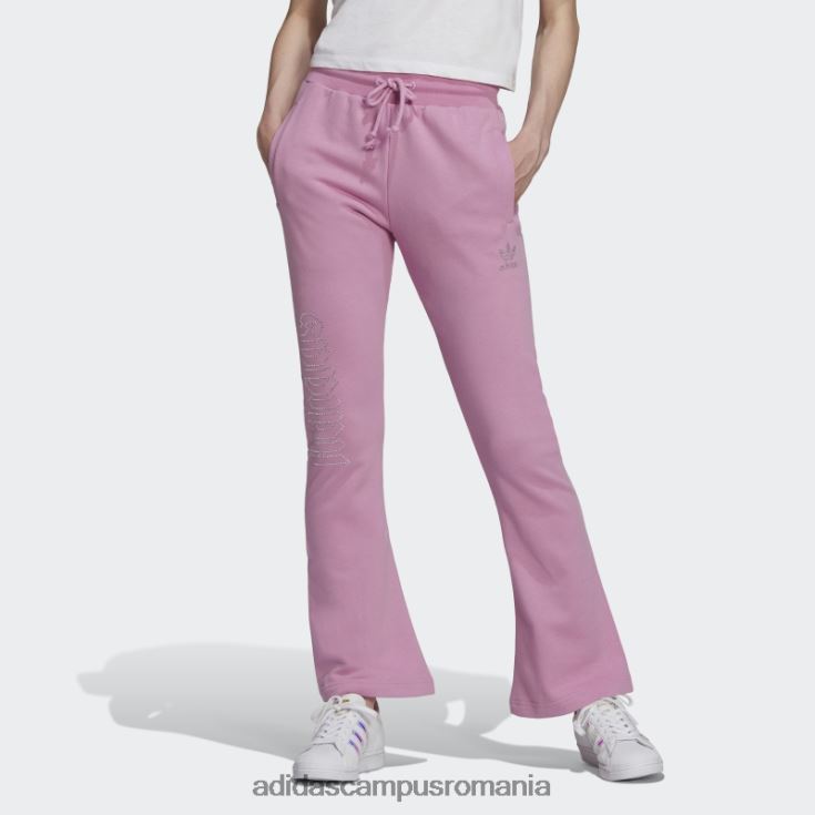 adidas campus romania 2000 pantaloni de sport de lux cu tiv deschis la modă orhidee femei orhidee J266N23164