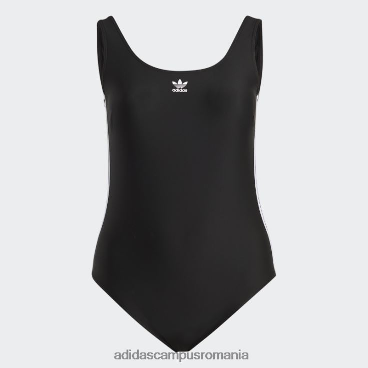 adidas campus romania Costum de baie adicolor 3 dungi (marime plus) negru adidas femei alb negru J266N29168