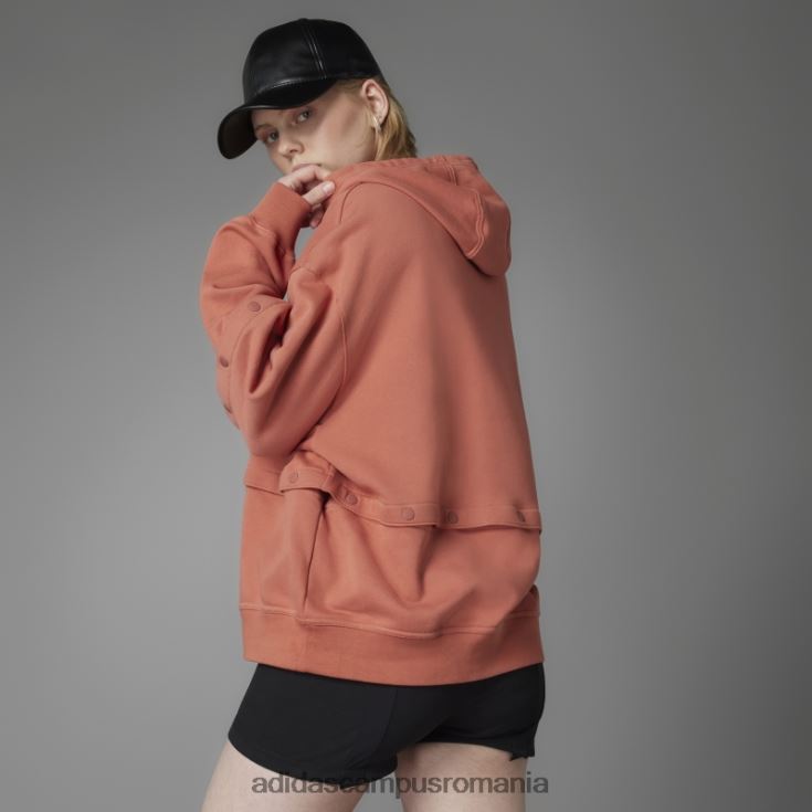 adidas campus romania Hanorac adidas original, cu butoane rapide, pământ femei Pământ J266N210512