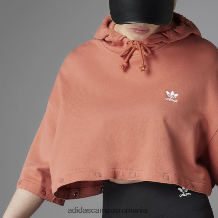 adidas campus romania Hanorac adidas original, cu butoane rapide, pământ femei Pământ J266N210512