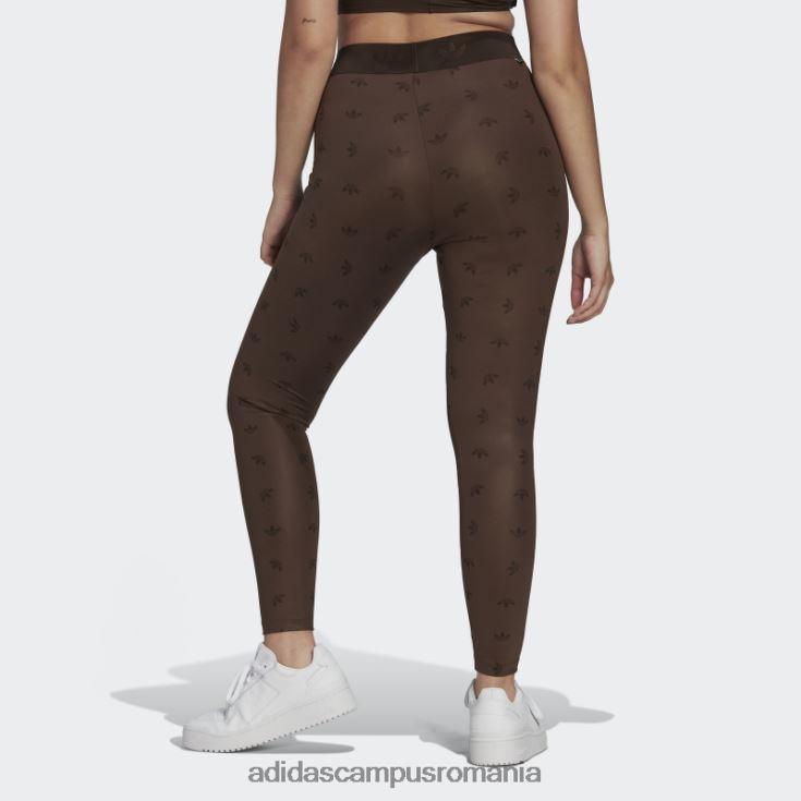 adidas campus romania Jambiere cu imprimeu peste tot cu talie înaltă 7/8 maro femei maro J266N210729