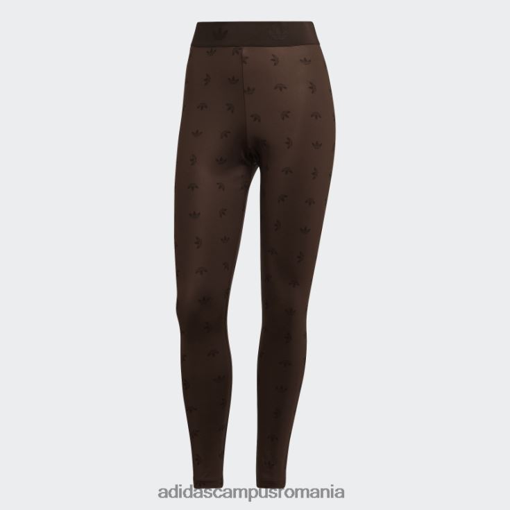 adidas campus romania Jambiere cu imprimeu peste tot cu talie înaltă 7/8 maro femei maro J266N210729