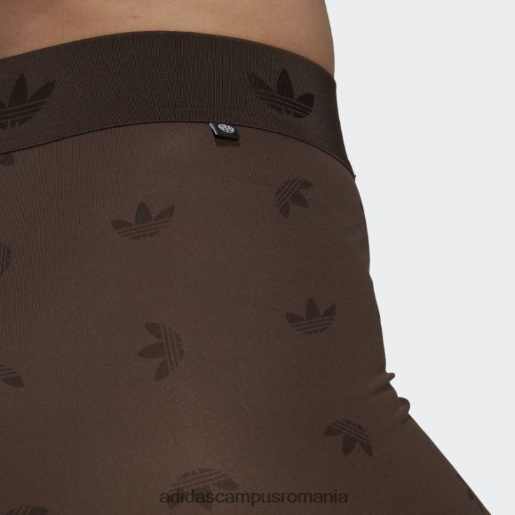 adidas campus romania Jambiere cu imprimeu peste tot cu talie înaltă 7/8 maro femei maro J266N210729