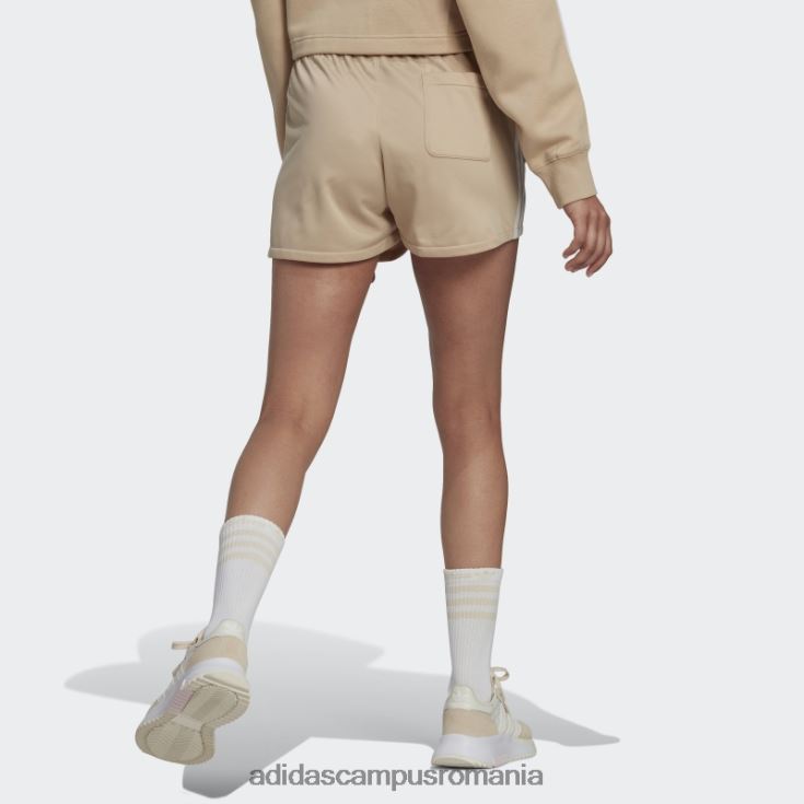 adidas campus romania Pantaloni scurți cu 3 dungi bej femei bej J266N210471