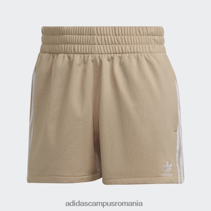 adidas campus romania Pantaloni scurți cu 3 dungi bej femei bej J266N210471
