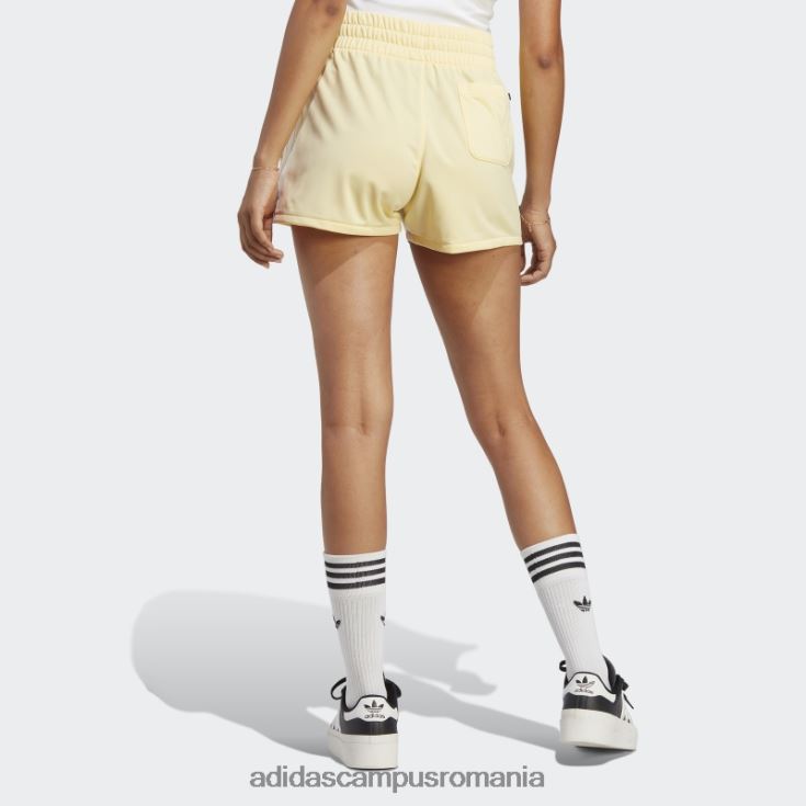adidas campus romania Pantaloni scurți galbeni cu 3 dungi femei galben J266N29511