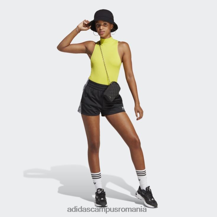 adidas campus romania Pantaloni scurți negru cu 3 dungi femei negru J266N216579