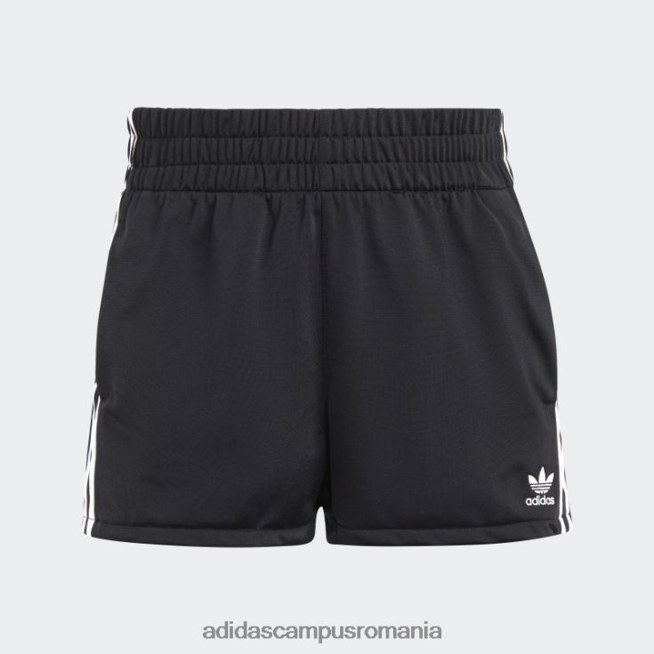 adidas campus romania Pantaloni scurți negru cu 3 dungi femei negru J266N216579
